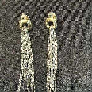 David Yurman Silver Chain Earrings